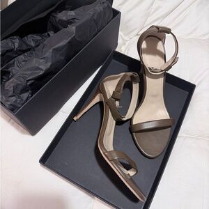 Theory Brown Leather Heels